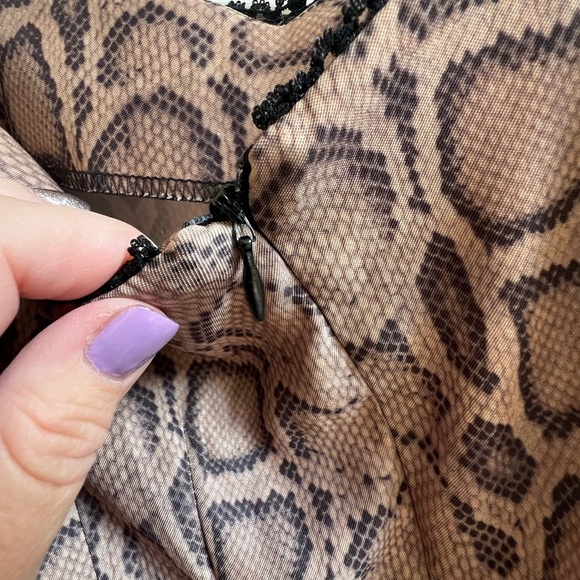 Women’s Sz 4P  tank top style Snake Print Dress 1990’s Y2K - Picture 7 of 8